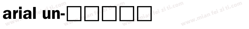 arial un字体转换